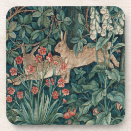 Posavasos Morris Tapestry Conejos Forestales Bebida