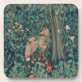 Posavasos Morris Tapestry Forest Lone Fox Bebilla Coaster
