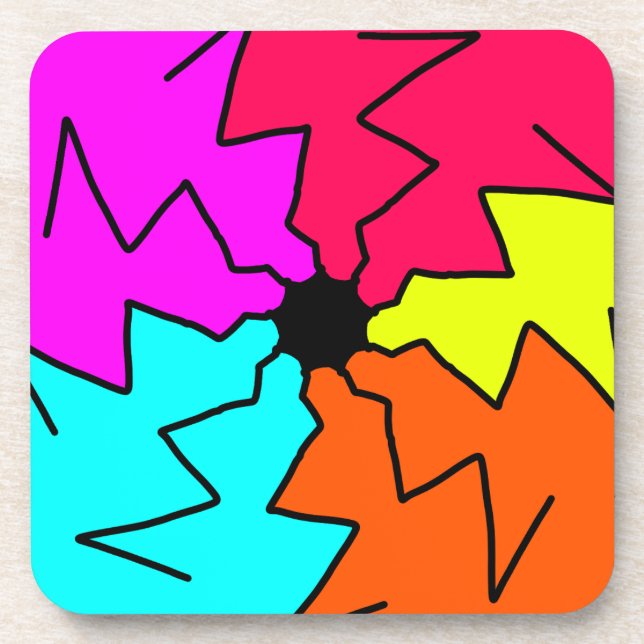 Posavasos Mortal temática colorida (Frente)