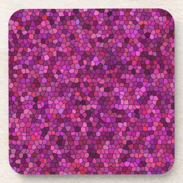 Posavasos Mosaic Pink (Frente)