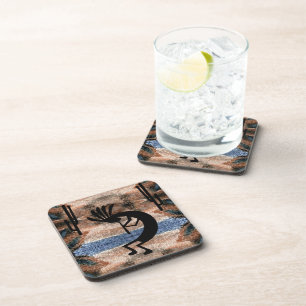 Posavasos Mosaico del desierto del suroeste de Kokopelli