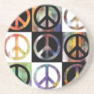 Posavasos Mosaico del signo de la paz