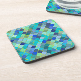 Posavasos Mosaico marroquí Aqua Azul