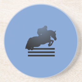 Posavasos Mostrar saltador limpiando un obstáculo.