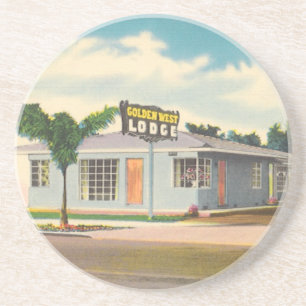 Posavasos Motel Vintage, Hotel Golden West Lodge con Palmera