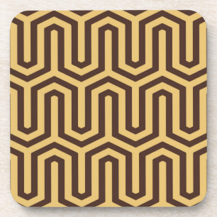 Posavasos Motif egipcio Deco - caramelo y chocolate