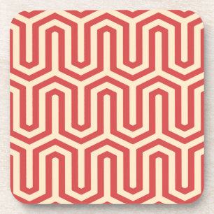 Posavasos Motif egipcio Deco - naranja de coral