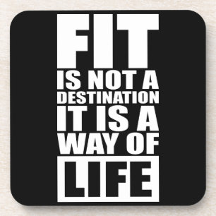 Posavasos Motivación De Aptitud: El Ajuste No Es Un Destino