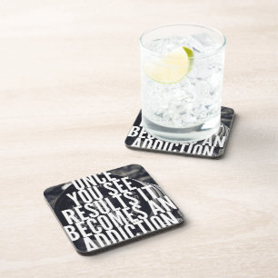 Posavasos Motivación de elevación - Una vez que vea los resu