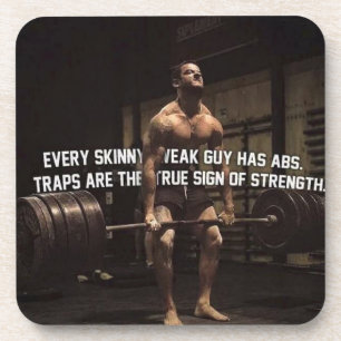 Posavasos Motivación de entrenamiento de fuerza - trampas - 