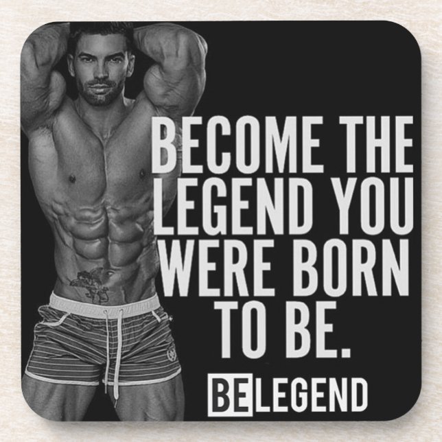 Posavasos Motivación de entrenamiento de gimnasio (Frente)