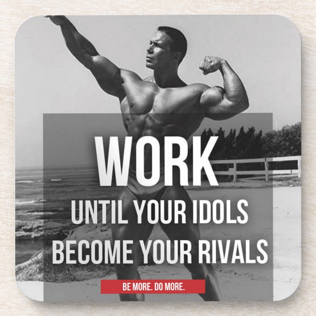 Posavasos Motivación de Fitness y Bodybuilding (Frente)