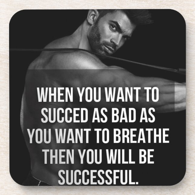 Posavasos Motivación de Fitness y Bodybuilding (Frente)