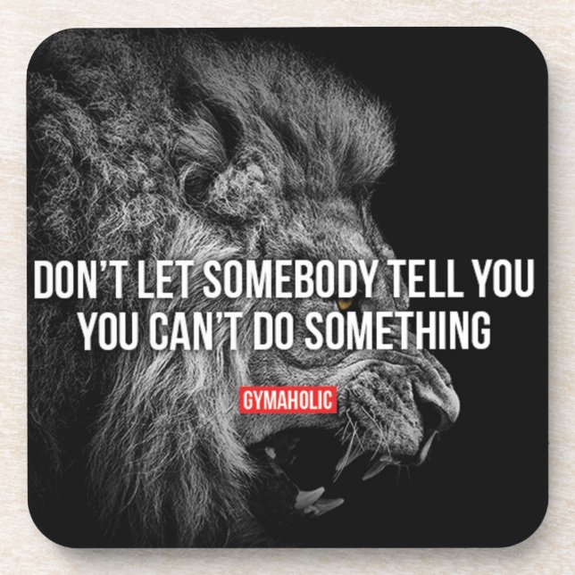 Posavasos Motivación de Fitness y Bodybuilding (Frente)