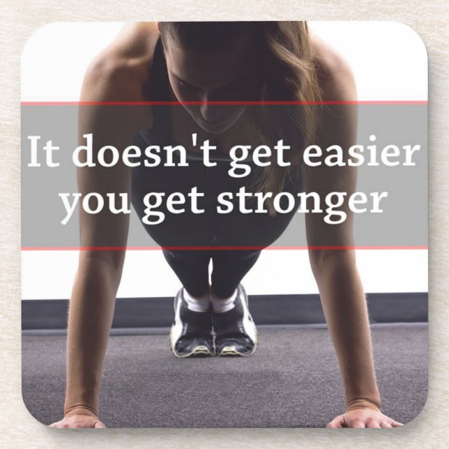 Posavasos Motivación de Fitness y Bodybuilding (Frente)