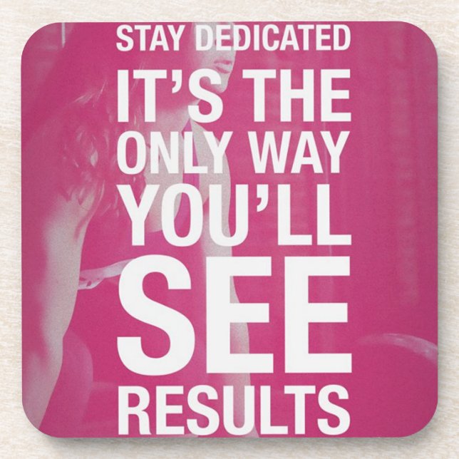 Posavasos Motivación de Fitness y Bodybuilding (Frente)