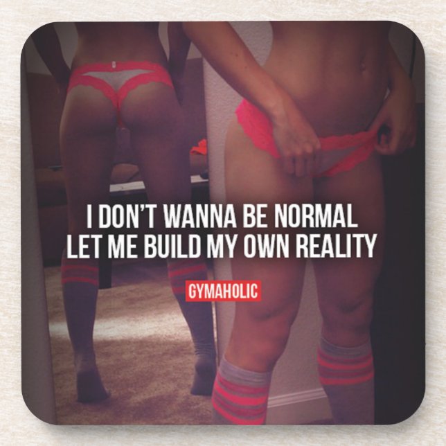 Posavasos Motivación de Fitness y Bodybuilding (Frente)