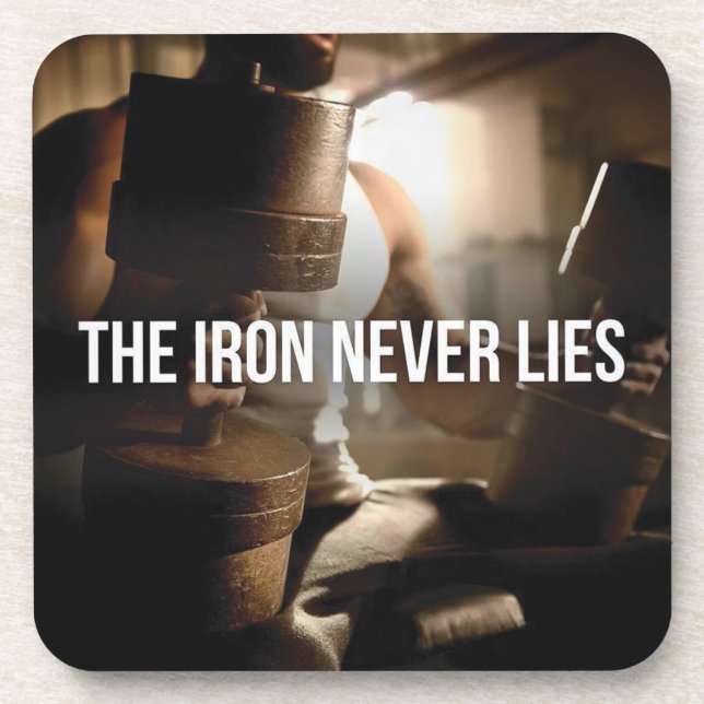 Posavasos Motivación de Fitness y Bodybuilding (Frente)