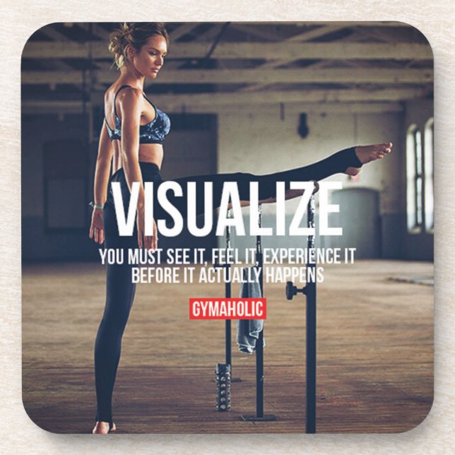 Posavasos Motivación de Fitness y Bodybuilding (Frente)