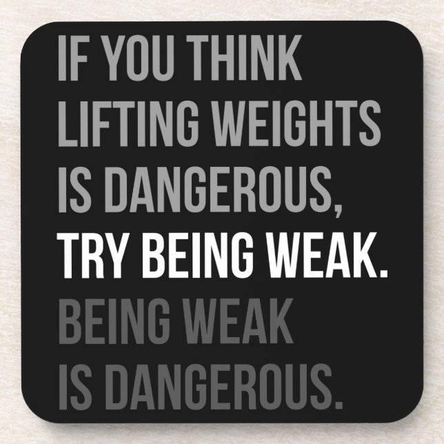 Posavasos Motivación de Fitness y Bodybuilding (Frente)