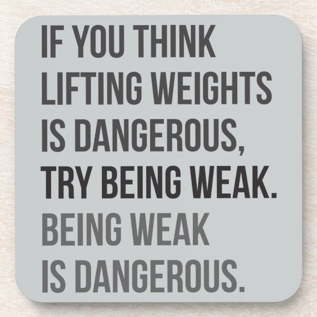 Posavasos Motivación de Fitness y Bodybuilding (Frente)