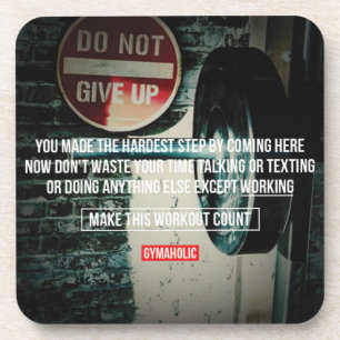 Posavasos Motivación de Fitness y Bodybuilding
