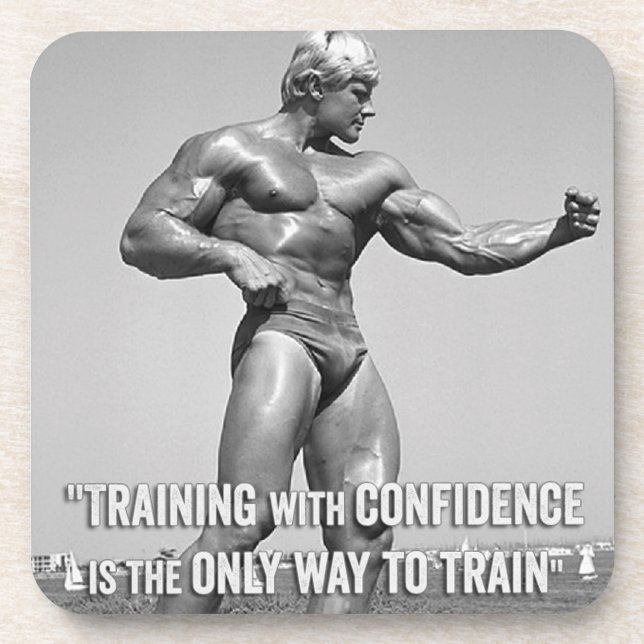 Posavasos Motivación de Fitness y Bodybuilding (Frente)