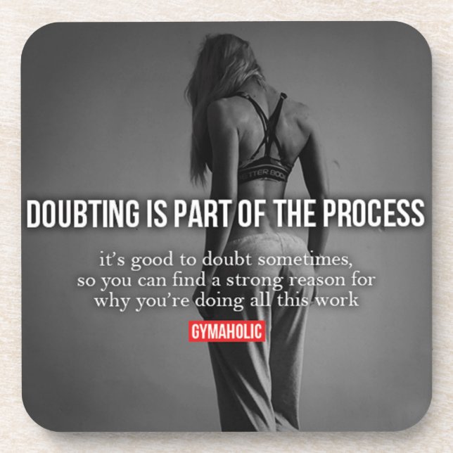 Posavasos Motivación de Fitness y Bodybuilding (Frente)