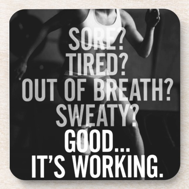 Posavasos Motivación de Fitness y Bodybuilding (Frente)