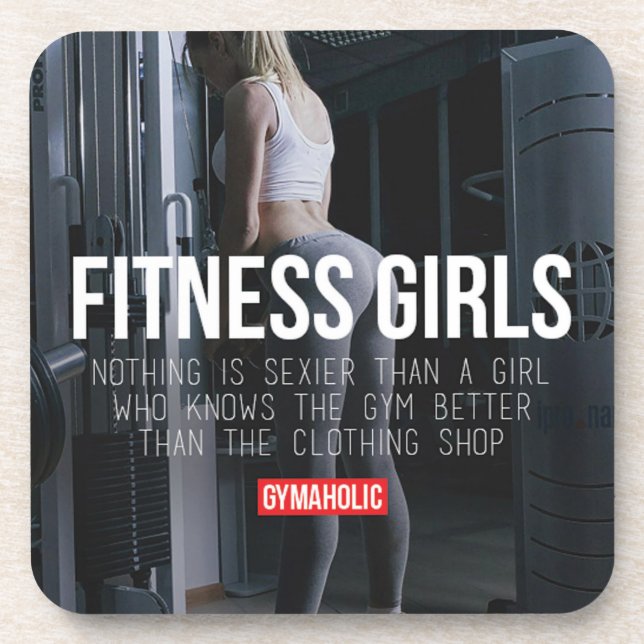 Posavasos Motivación de Fitness y Bodybuilding (Frente)