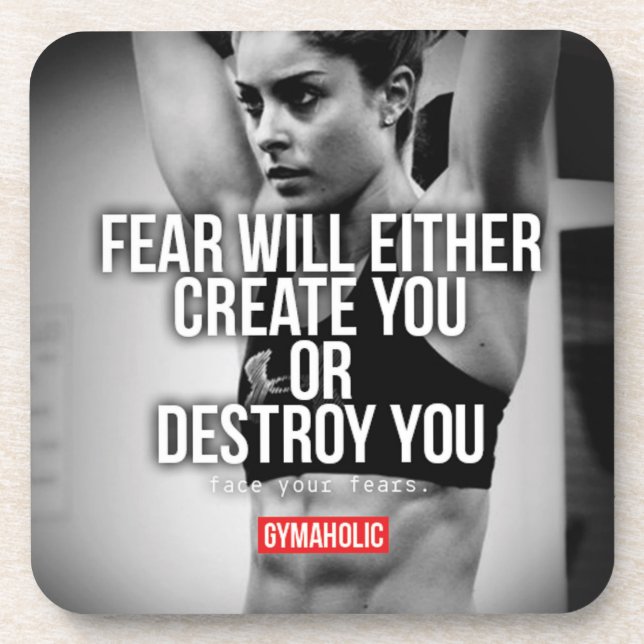 Posavasos Motivación de Fitness y Bodybuilding (Frente)