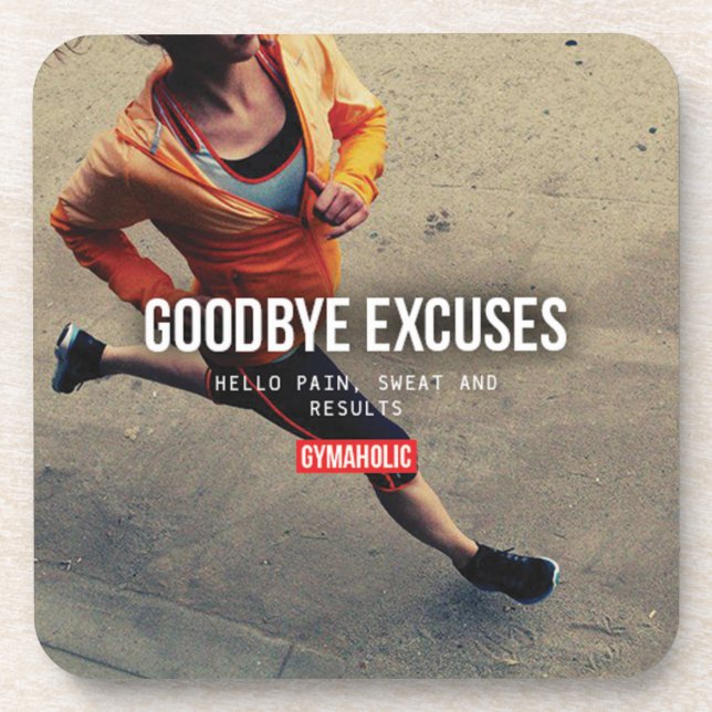 Posavasos Motivación de Fitness y Bodybuilding (Frente)