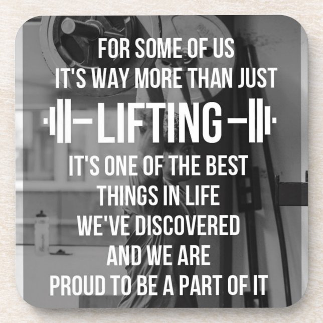 Posavasos Motivación de Fitness y Bodybuilding (Frente)