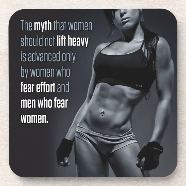 Posavasos Motivación de Fitness y Bodybuilding (Frente)