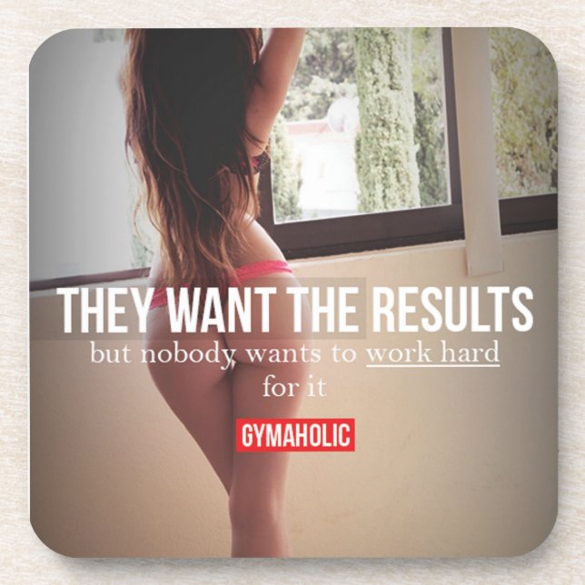 Posavasos Motivación de Fitness y Bodybuilding (Frente)