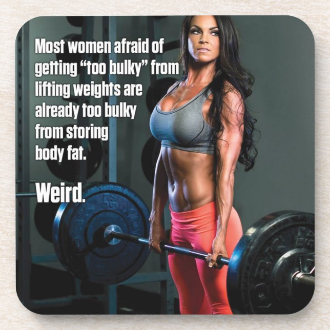 Posavasos Motivación de Fitness y Bodybuilding (Frente)