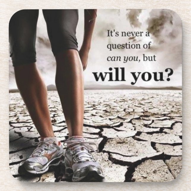 Posavasos Motivación de gimnasio (Frente)