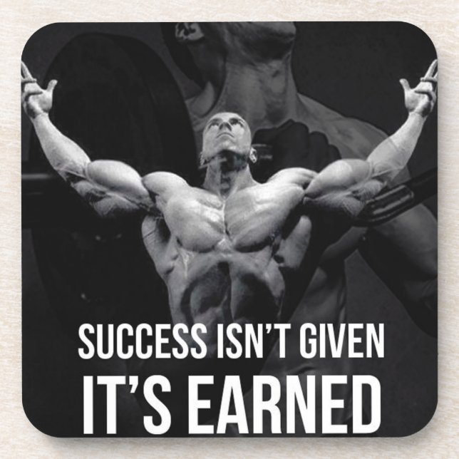 Posavasos Motivación de gimnasio (Frente)