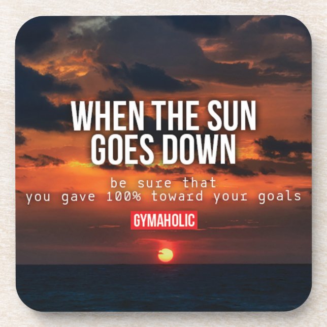 Posavasos Motivación de gimnasio (Frente)