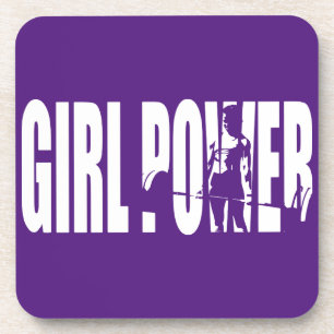 Posavasos Motivación de levantamiento de pesas de mujeres -