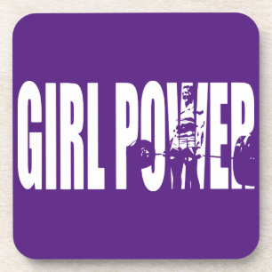 Posavasos Motivación de levantamiento de pesas de mujeres -