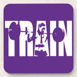 Posavasos Motivación de levantamiento de pesas para mujeres