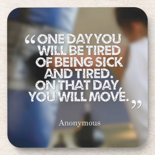 Posavasos Motivación de salud y aptitud