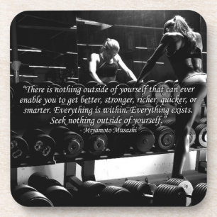 Posavasos Motivación del entrenamiento de las mujeres