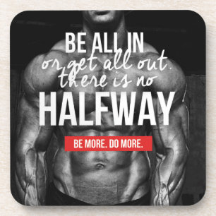 Posavasos Motivación del gimnasio del entrenamiento de la