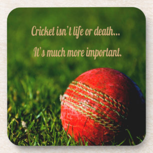 Posavasos Motivación divertida del cricket Red Ball