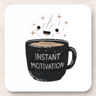 Posavasos Motivación Instantánea – Taza de Café Kawaii Adora