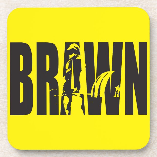Posavasos Motivación "Levantamiento de peso" - BRAWN (Frente)