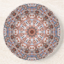 Motivo de Mandala de Tonos Neutros