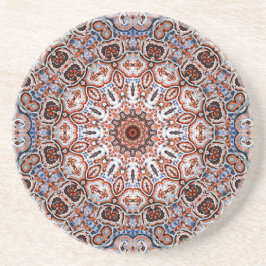 Posavasos Motivo de Mandala de Tonos Neutros